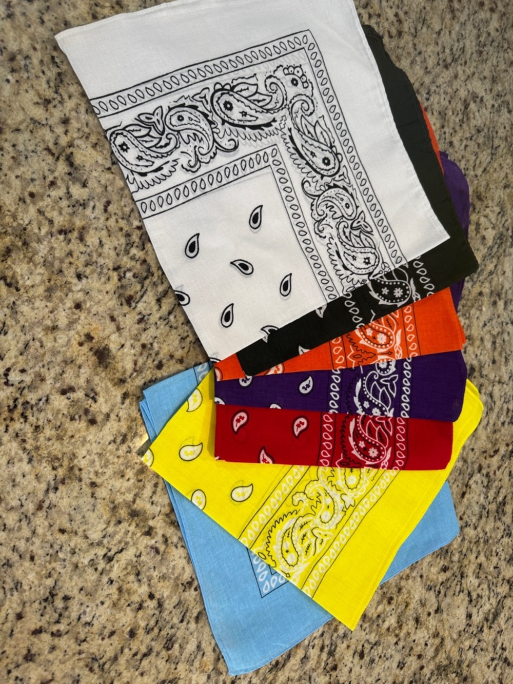 Colorful Paisley Bandana Set - Multi Color